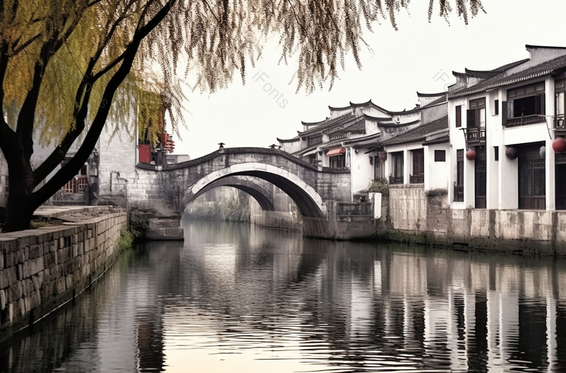江苏省无锡古镇拱桥水乡文化古城著名景点,高清,摄影图,摄影图片,图片大全,摄影图免费下载